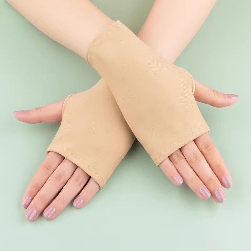 肤色隐形手套夏天薄女士骑车