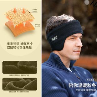 防偏头痛发带新款冬季滑雪耳罩男士户外运动骑行防风双层保暖头戴
