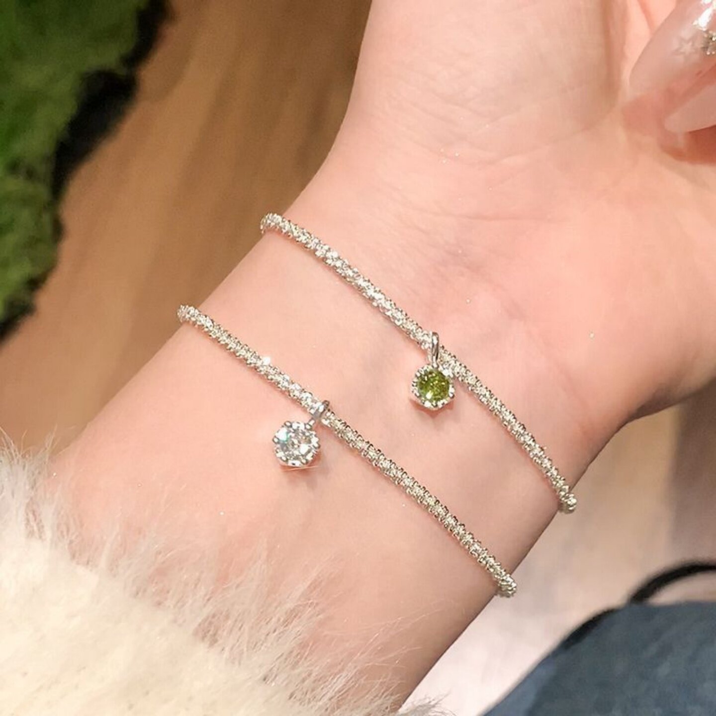 满天星超闪手链女手饰品高级轻奢小众高颜值波光粼粼精致脚链