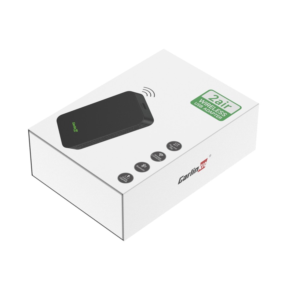无线carplay android auto车连易2合1互联盒子海外carlinkit5.0版