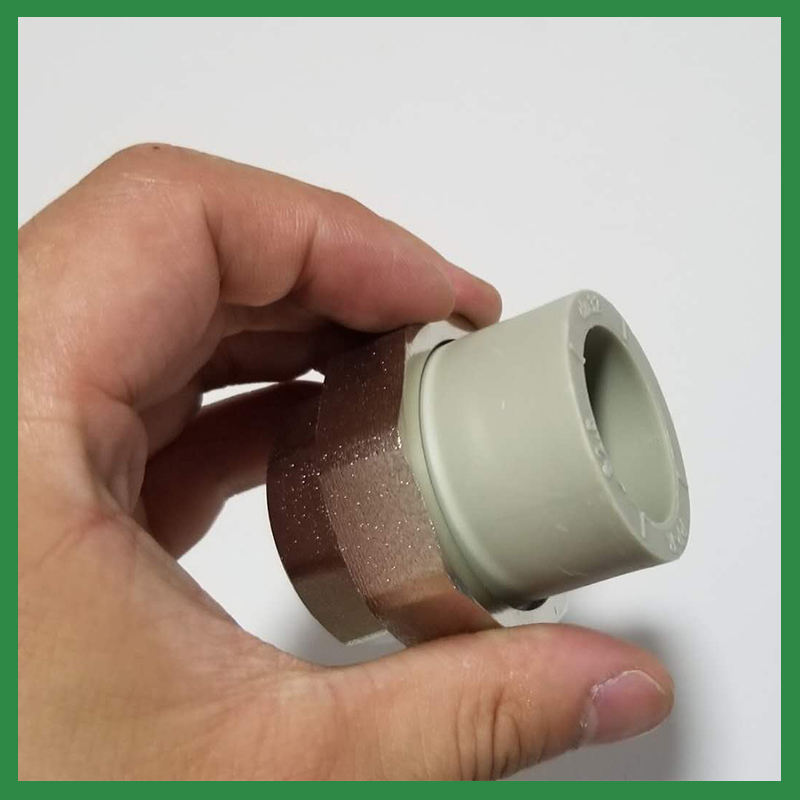 灰色PPR内丝铜活接内牙活接20 25 32 40 H50 63 75 90PPR管件接头