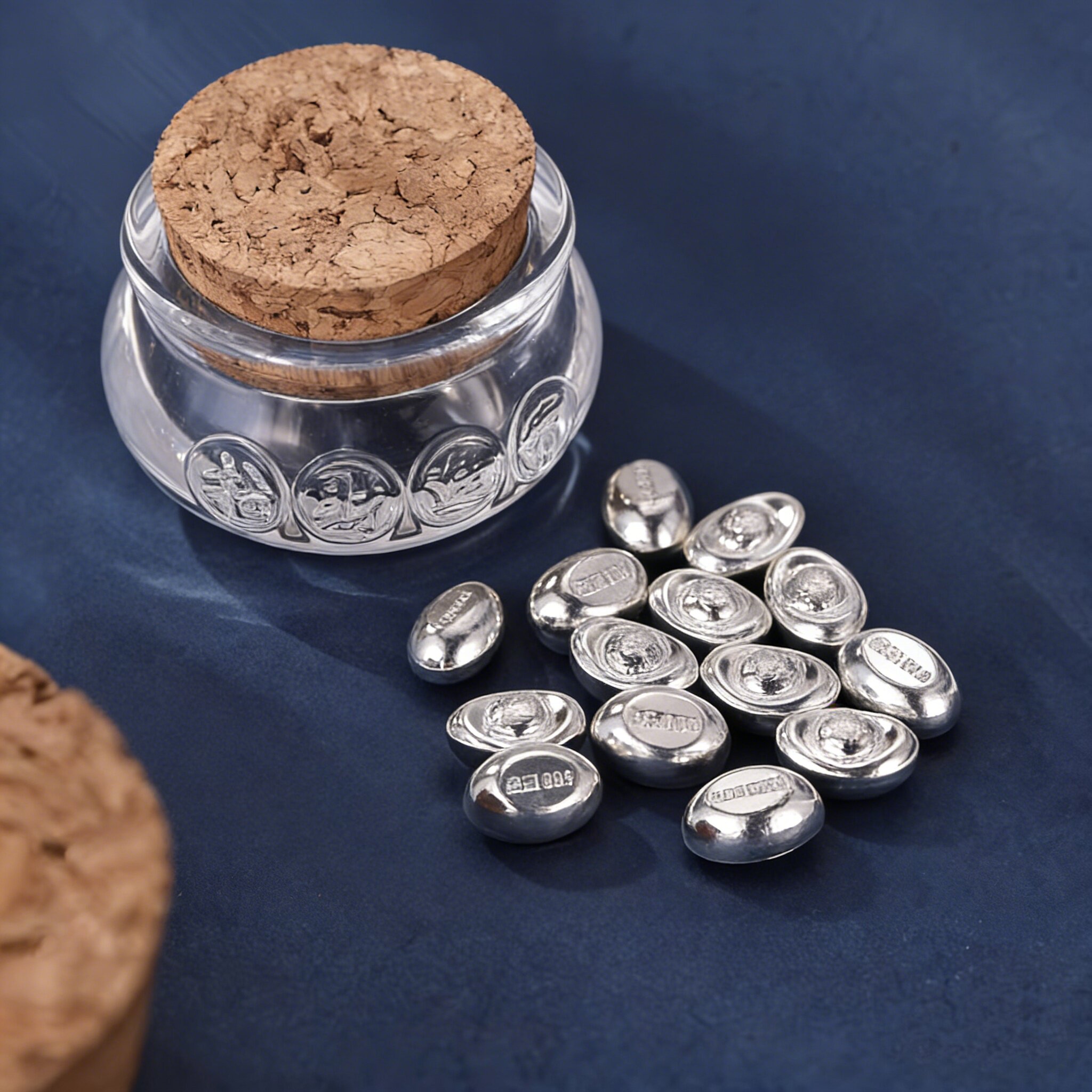 【银饰YB03】S999足银实心迷你小元宝DIY纯银元宝饰品编织配件