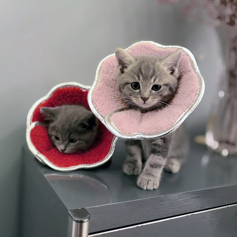 宠物项圈伊丽莎白圈猫咪绝育术后护理头套耻辱项圈防舔咬脖套狗狗