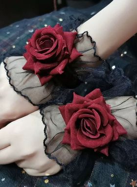 暗黑系舞蹈洛丽塔蕾丝手