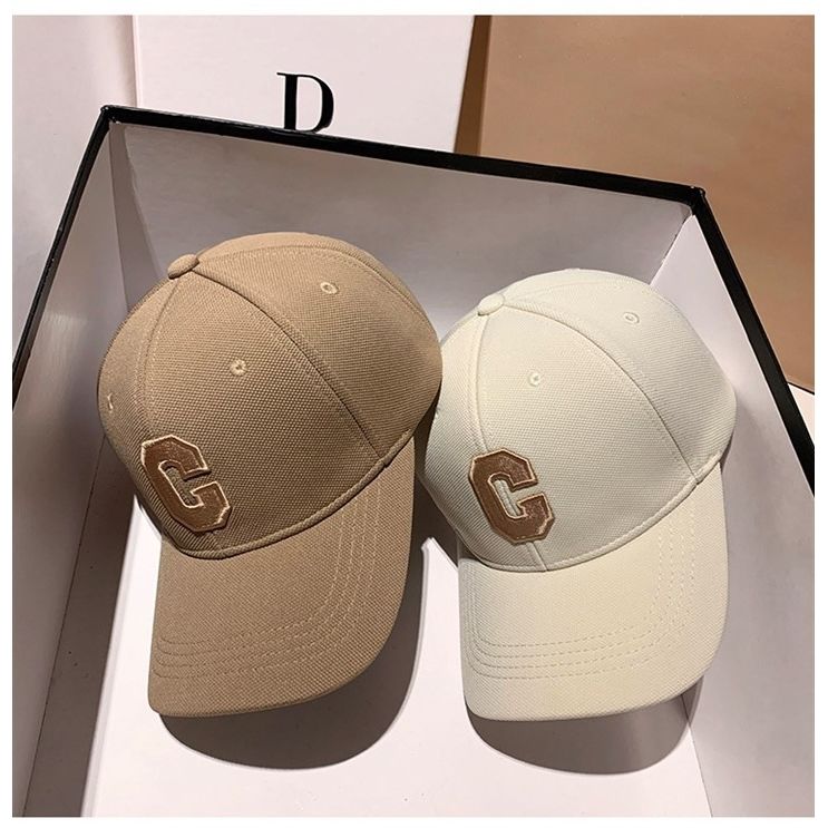 2024新款百搭男女潮流韩版帽子C立体字母棒球帽网红款鸭舌帽春夏