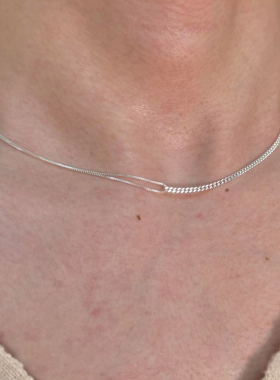 冷淡风不对称拼接双层项链女2025