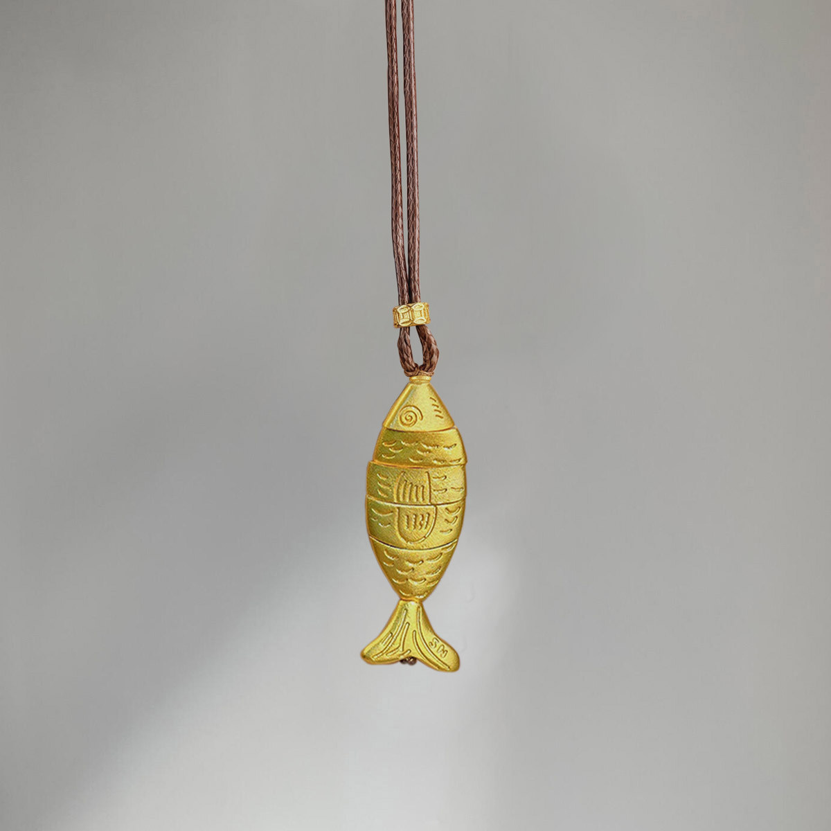 新中式金色小鱼拼接吊坠项链女2025新款高级感秋冬长款编织毛衣链,饰品/流行首饰/时尚饰品新,项链,淘宝优惠券,粉丝福利购,淘宝优惠卷