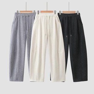 型阔腿弯刀长裤 430g专利裤 6195 a.l.o蚂蚁腰加绒削胯卫裤