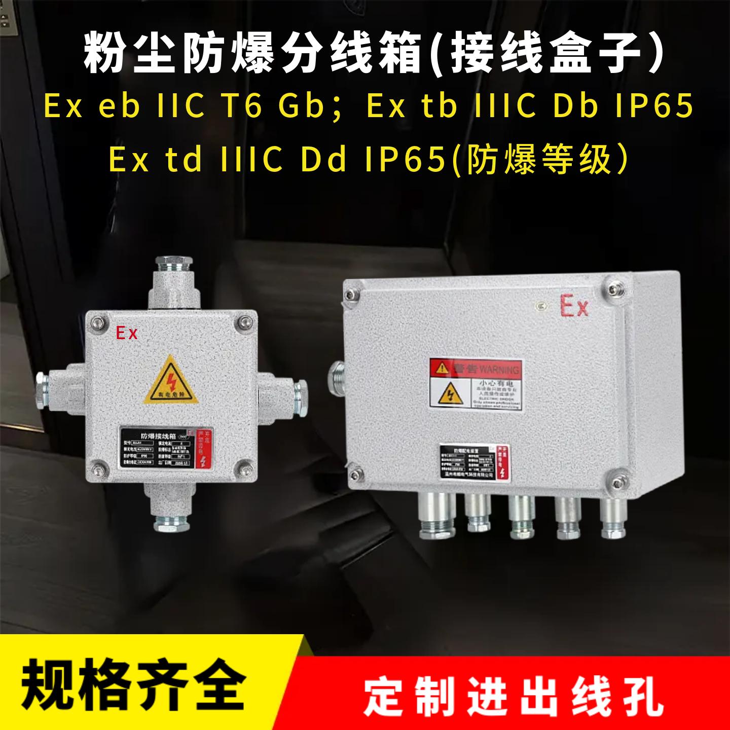粉尘防爆接线箱ExtbIIIC防爆线盒图片
