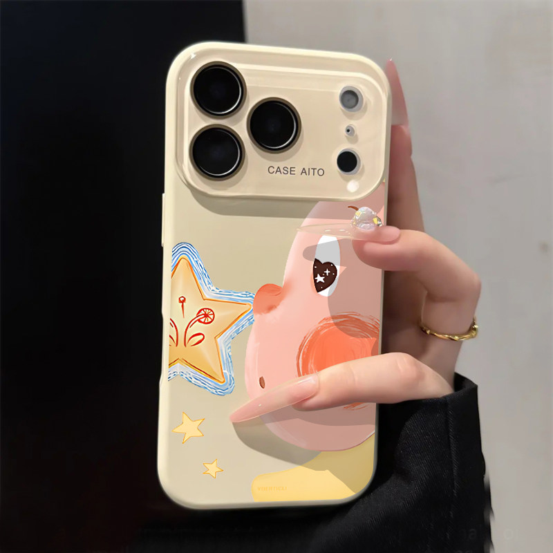 侧脸星星适用苹果17promax iphone手机壳新款高级感液态硅胶外壳16Pro卡通女款Air镜头全包15P防摔14保护套13,3C数码配件,手机保护套/壳,淘宝优惠券,粉丝福利购,淘宝优惠卷