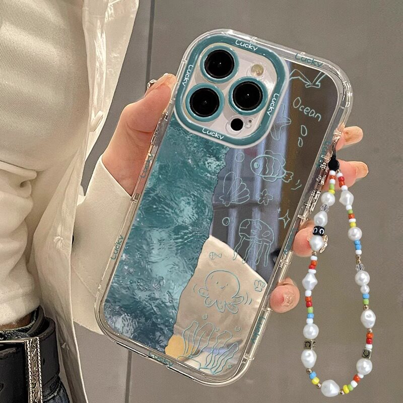 海底世界适用苹果15promax手机壳新款高级感iPhone16