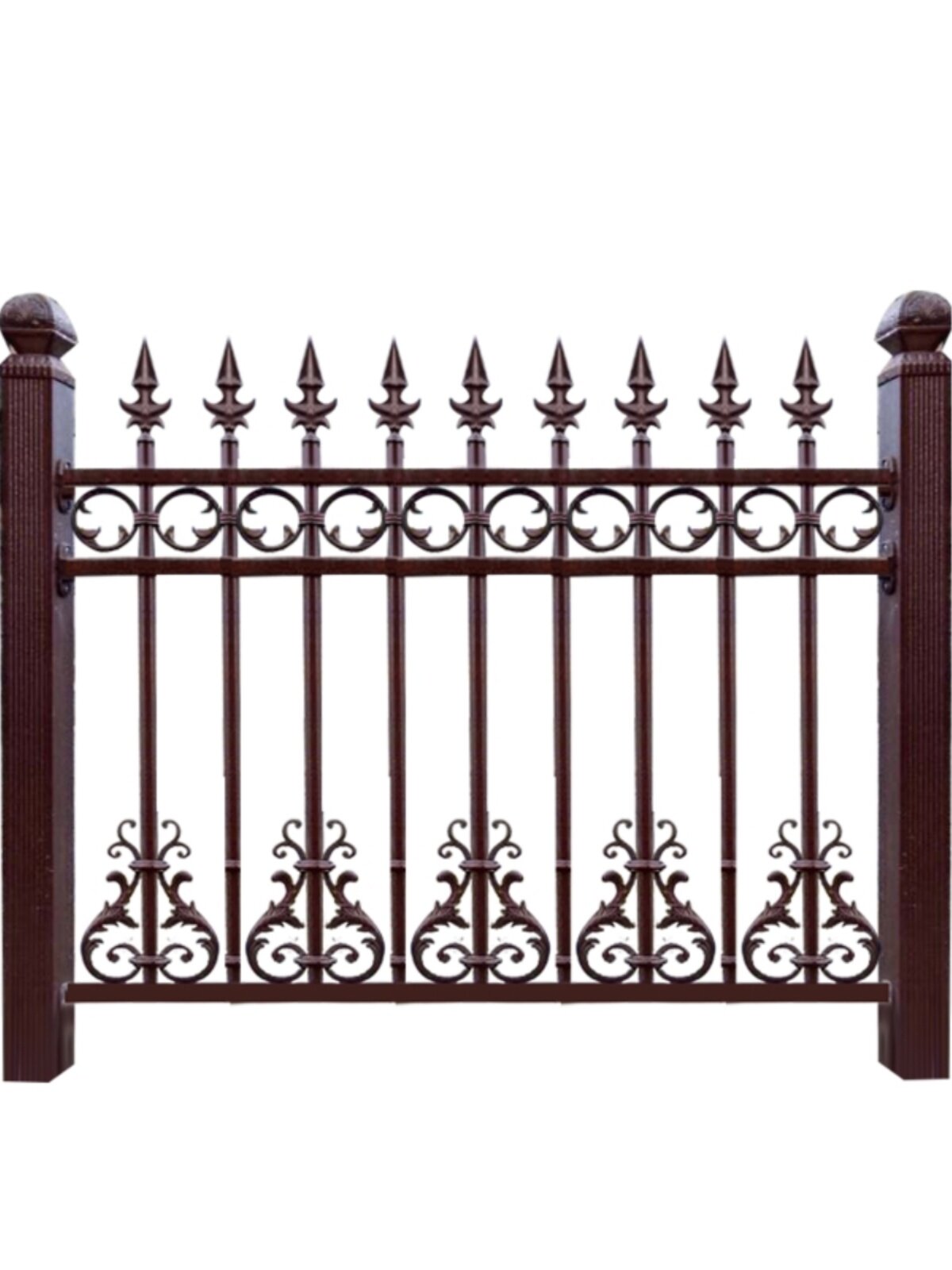 定制定制铝艺围栏护栏庭院围墙大门花园欧式围栏栅栏护栏别墅围栏