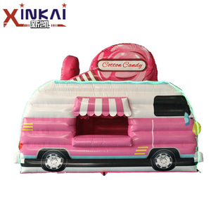 工厂直销高品质网红充气爆米花和棉花糖帐篷充气食品售卖帐篷