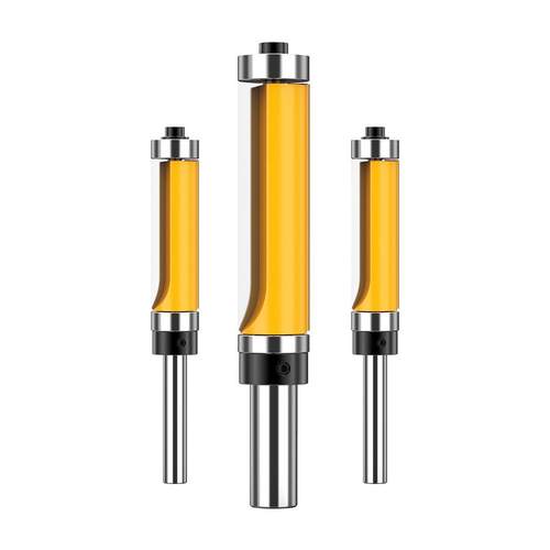 沪豪木工刀具带轴承修边刀木工雕刻机刀头电锣机镂铣刀修边机刀头