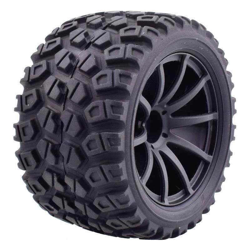 1/16卡车大脚轮胎Traxxas1/16E-Revo橡胶胎直径80mm结合器12mm