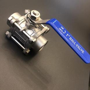 3Pc Q11F 304不锈钢三件式 4点6点 焊接球阀 Dn15 201 16P