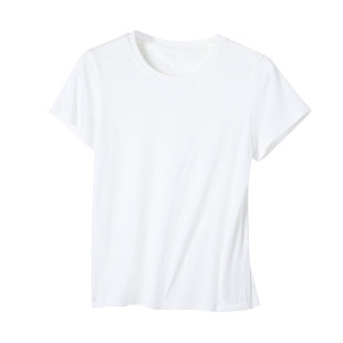 t恤女新款 短袖 韩系简约风显瘦舒适百搭圆领上衣 白色基础款 炽火火