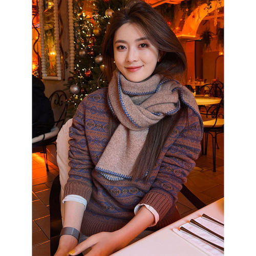 炽火火复古休闲毛衣女新款