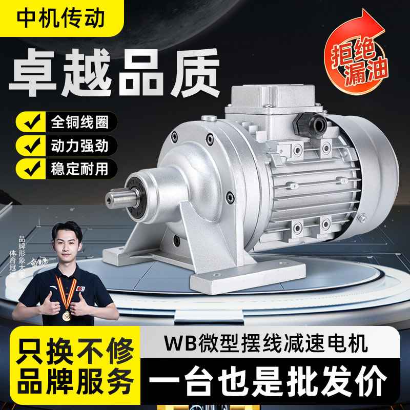 微小型摆线针轮减速机配件大全电机立式卧式WB65/85/100/120/150图片