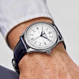 国表玩家&维杰豪兹男士机械表复古超薄小表盘子午线无历男表