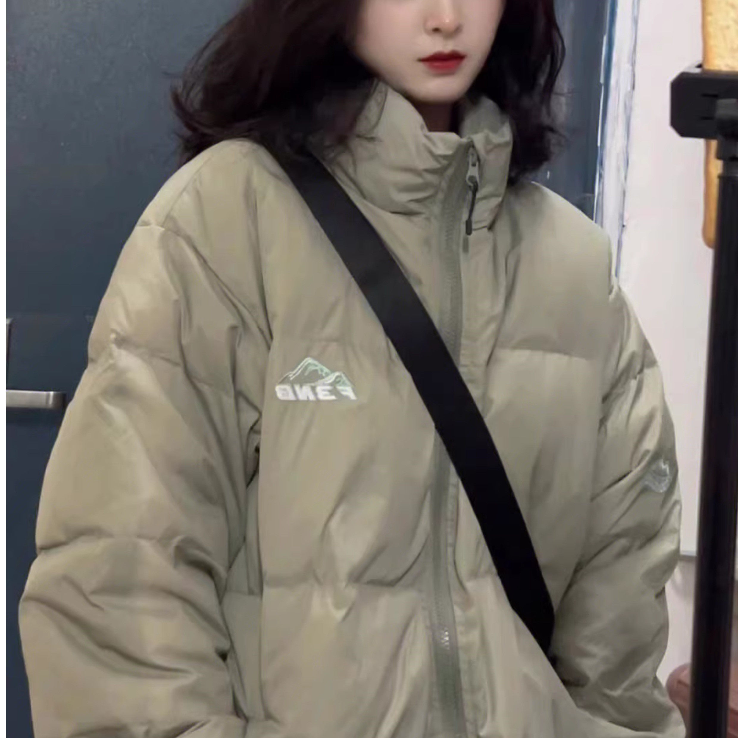 网图情侣装羽绒棉服女短款202棉衣/棉服