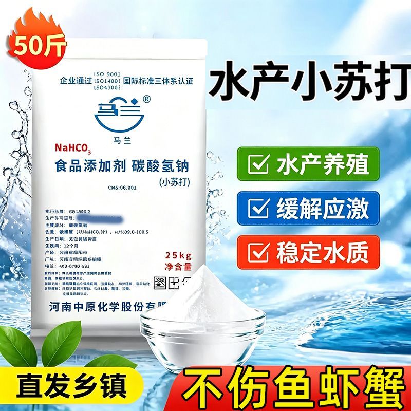 天然碳酸氢钠水产养殖发酵清洁用