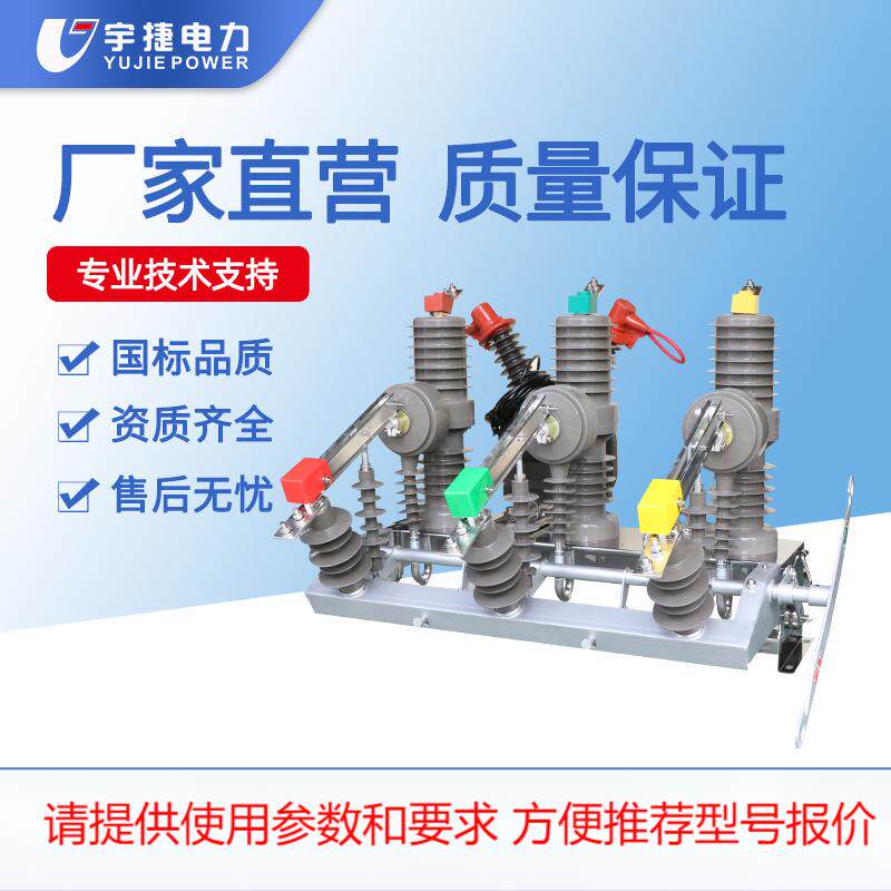 宇捷10KV高压智能带隔离真空断路器W2-12FG/60柱上看门