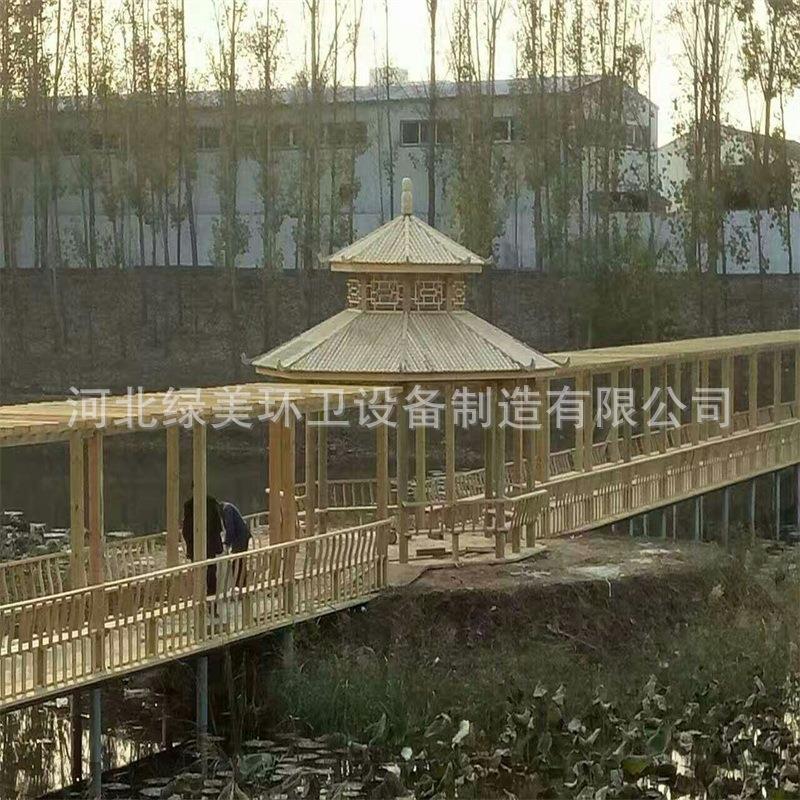 户外碳化木护栏凉亭廊架平台葡萄架园林景观木 自产自销