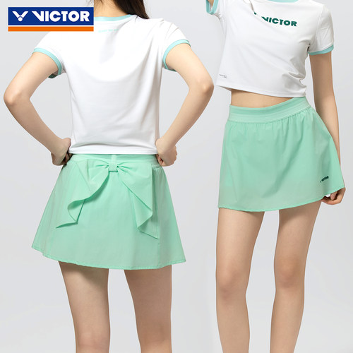 VICTOR胜利威克多羽毛球服凉感抗菌羽球生活透气运动短裙K-66305