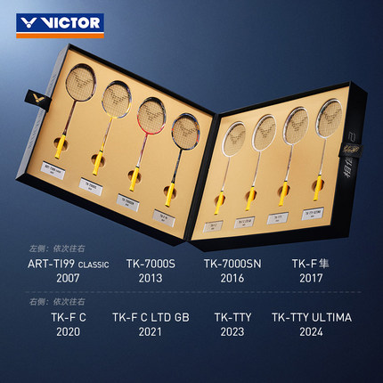 VICTOR胜利威克多戴资颖历代战拍迷你收藏组C-P00TTY2503限量礼盒