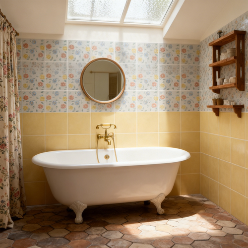 意大利进口复古田园卫生间瓷砖