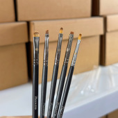 Pony推荐 毕加索406眼线刷精细遮瑕刷722扁平极细泪沟化妆刷712