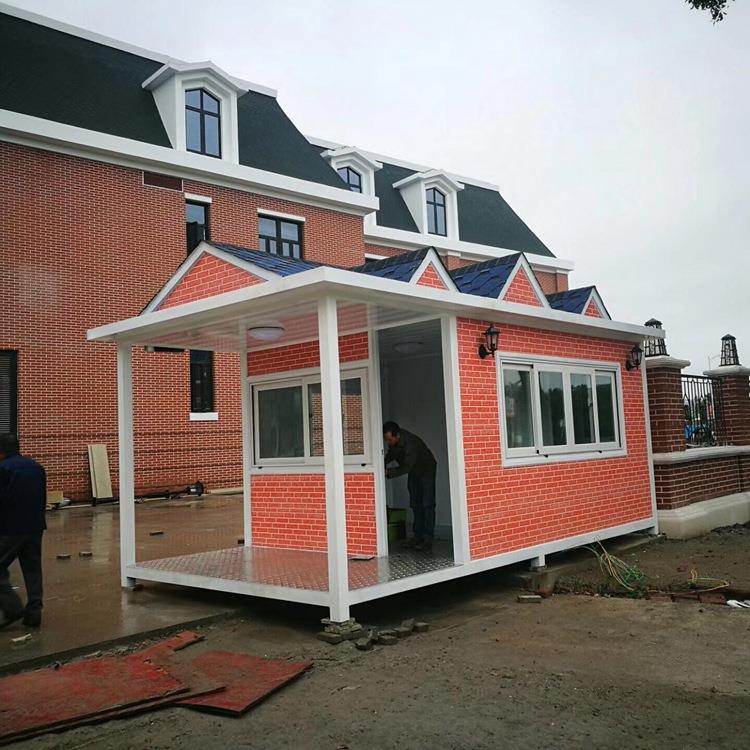 保安岗亭、值勤岗亭、值班岗亭、收费岗亭厂家直销金属雕花板岗亭