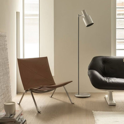 叙野pk22休闲椅不锈钢现代躺椅客厅餐厅单人椅皮质包豪斯家用椅子