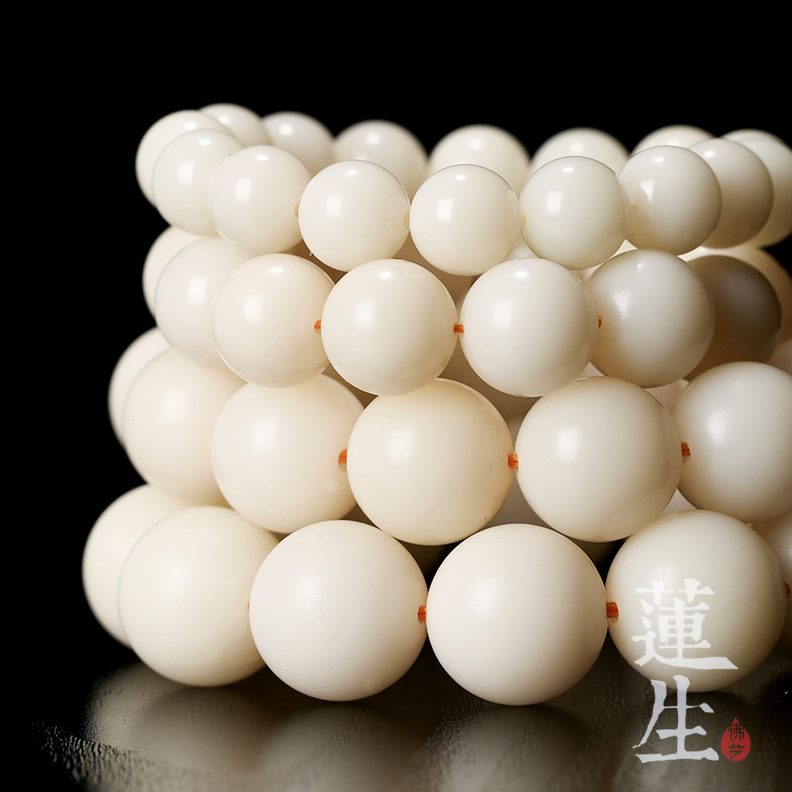 精选天然大白菩提根手串男款15-24mm佛珠捻文玩白玉菩提礼品佛珠