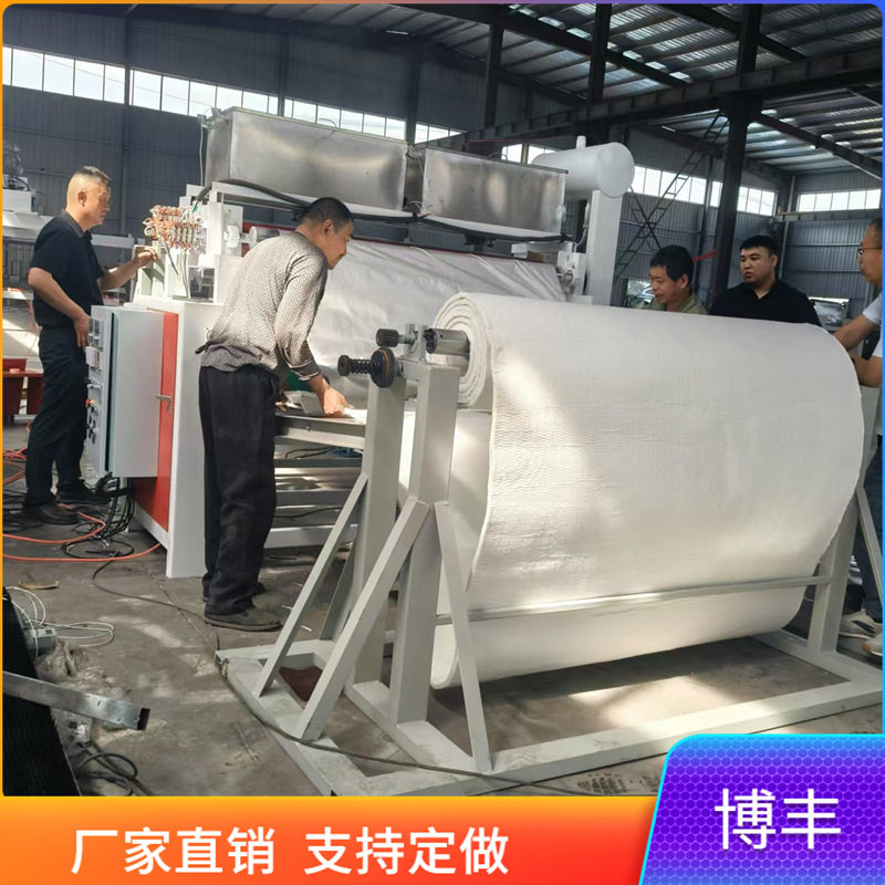 硅酸铝针刺毯棉铝箔玻纤布涂胶复合机 卷对卷热熔胶平贴机 贴面机