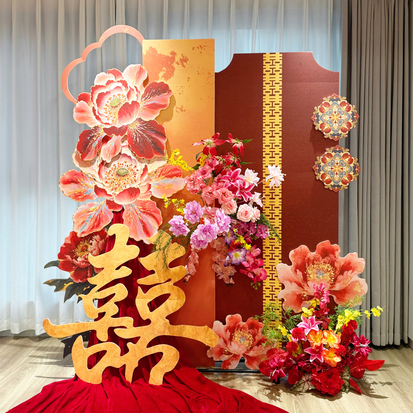 小红书爆款结婚装饰国潮牡丹kt板套装婚房布置晨袍拍照婚礼迎宾牌,节庆用品/礼品,婚房装扮用品,淘宝优惠券,粉丝福利购,淘宝优惠卷