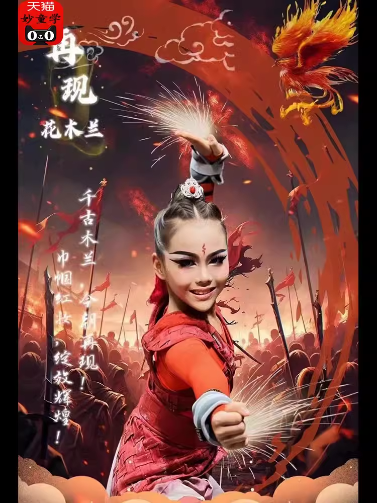 小荷风采再现花木兰演出服