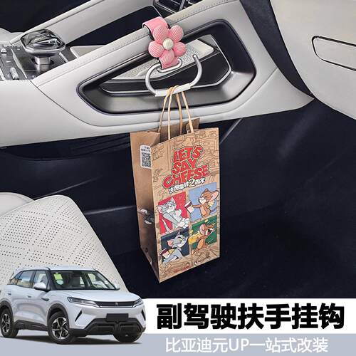 适用极氪金属扶手拉手挂钩装饰