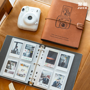 聚册四宫格拍立得相册本mini3寸富士instax相纸专用大容量收纳册