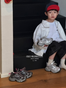 JBM潮童鞋子男童女童登山鞋2025新款中大童百搭