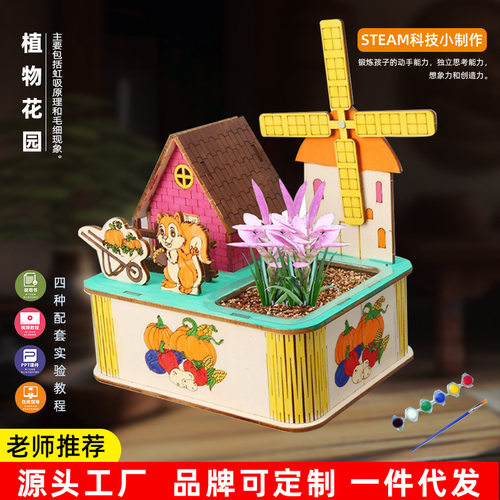 科技小制作DIY植物花园小学生种植玩具steam科学实验实验材料