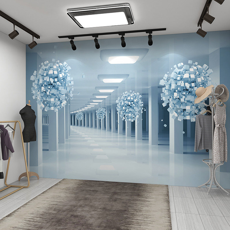 网红直播背景墙布主播3d立体壁画2024墙纸抖音直播间高级感壁纸,家装主材,定制壁画,淘宝优惠券,粉丝福利购,淘宝优惠卷