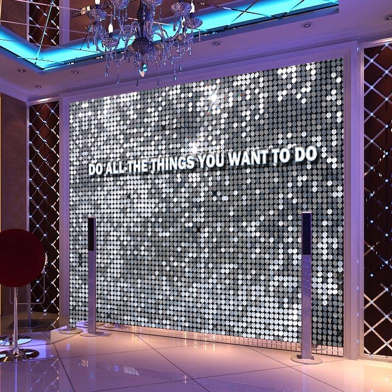 3D立体感炫彩马赛克格子网红拍照酒吧包厢背景墙镭射亮片KTV墙纸,家装主材,定制壁画,淘宝优惠券,粉丝福利购,淘宝优惠卷