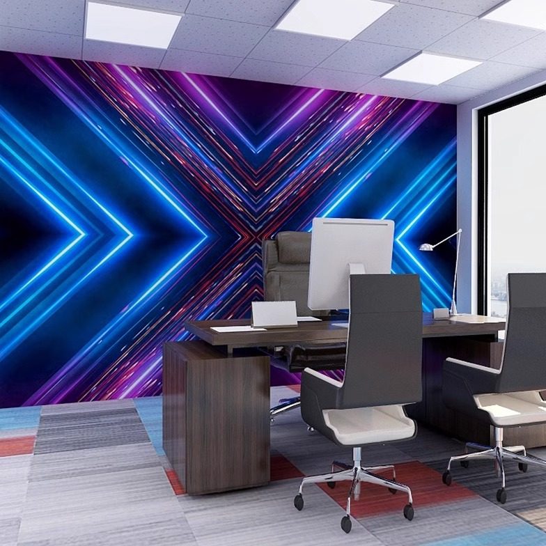 3D立体科技感发光墙布ktv包厢背景壁纸科幻电竞酒店墙纸网咖壁画,家装主材,定制壁画,淘宝优惠券,粉丝福利购,淘宝优惠卷