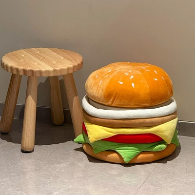 【新家的100个快递】汉堡收纳凳玩具娃娃储物凳零食杂物小收纳筐