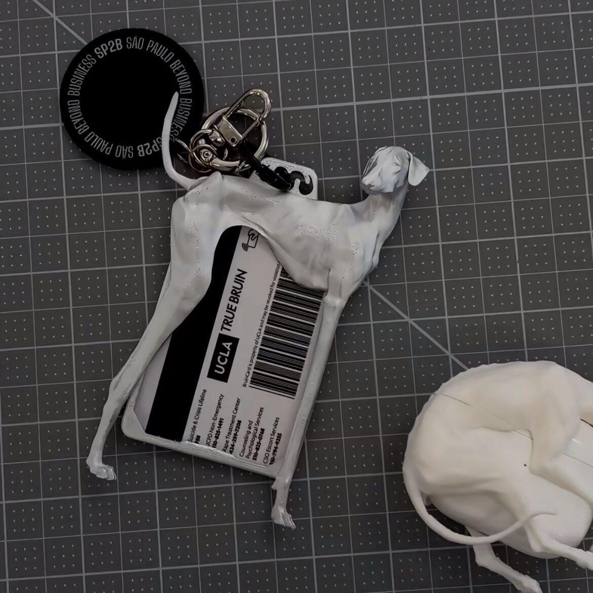 3D打印【灵缇犬】卡套创意证件套饭卡套个性狗狗造型钥匙扣挂件