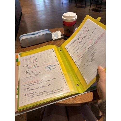 【考研好物】透明文件夹a4多功能资料夹学生专用试卷夹散纸资料册