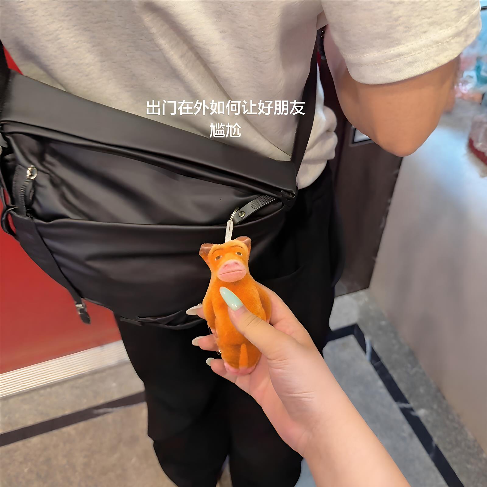 叫妈妈~牛来语音挂件学生书包装饰小挂件钥匙扣整蛊玩偶送好朋友
