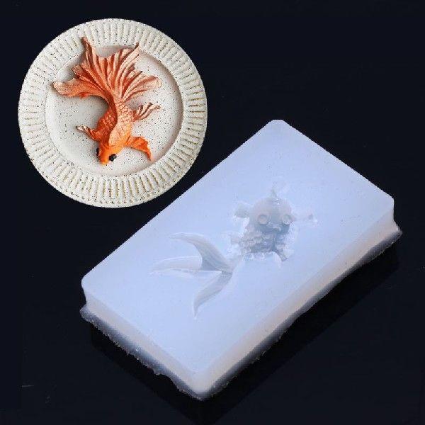 New Silicone 3D Goldfish Angel Octopus Esc Pendant Liquid